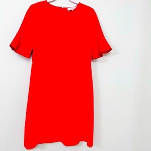 Gorgeous Loft Red Ruffle Short Sleeve Dress Size 8